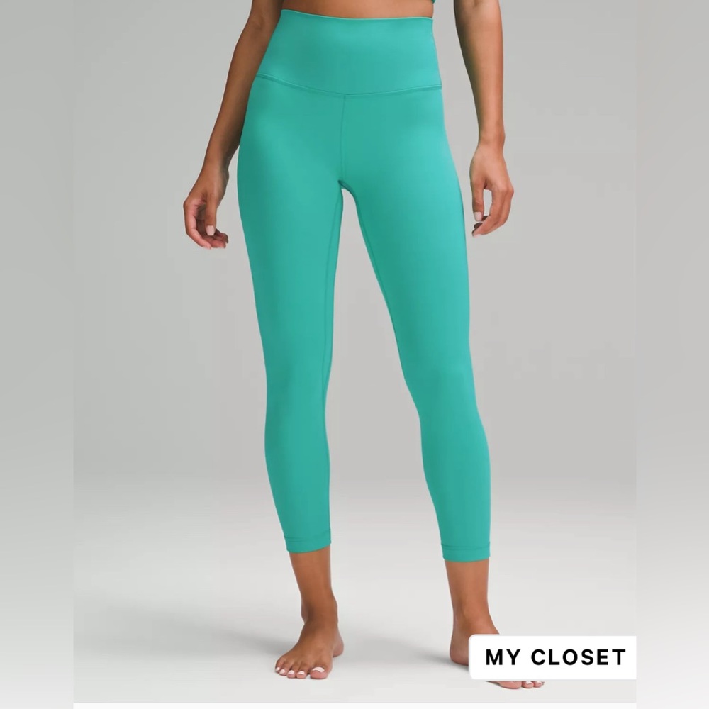 NWT Lululemon Align HR Crop 23’ Kelly Green Size 4